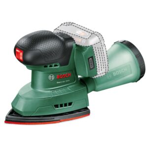 Slefuitor multifunctional pe acumulator Bosch UniversalSander 06033E3100, 18 V, 22.000 vibratii/min, 1.6 mm diametru orbita, 183x93 mm/49x101 mm sufrafata slefuire...