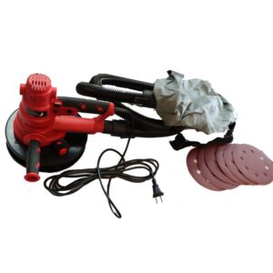Slefuitor pentru pereti cu aspirare Matrix WS014-180, 750W, banda led, 180mm, sac colector, 6 discuri, turatie reglabila